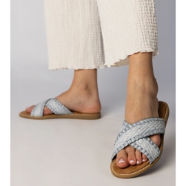Zapatillas para mujeres de mujeres azules 1
