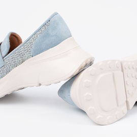 Seastar Zapatos azules en una suela gruesa 1