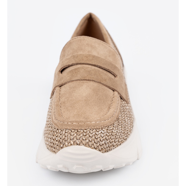 Seastar Zapatos beige con suela gruesa 2