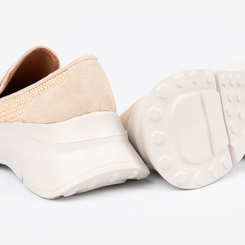 Seastar Zapatos beige ligeros en una suela gruesa 1 Seastar Zapatos beige ligeros en una suela gruesa 1