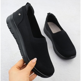 Zapatos deportivos femeninos negros Vinceza 87719 1