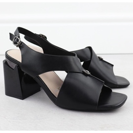 Sandalias de mujeres en la publicación decorativa Black Vinceza 62238 negro 2