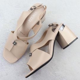 Vinceza Sandalias de mujeres en una publicación decorativa beige vincza 62238 3