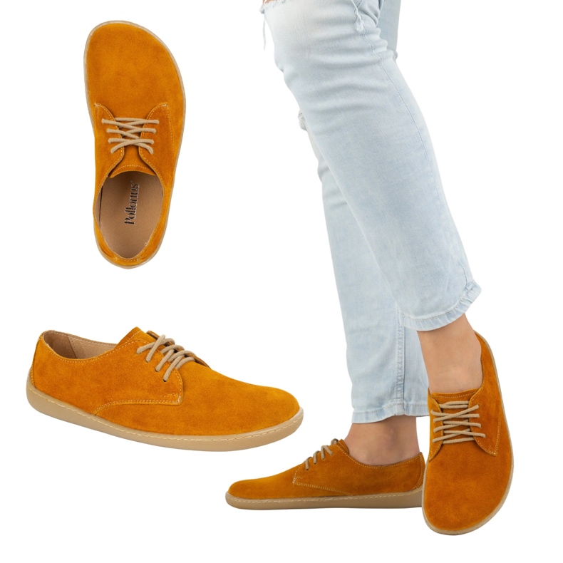 Olivier Zapatillas de zapatillas minimalistas de mujer descalzo 1288pol amarillo 2