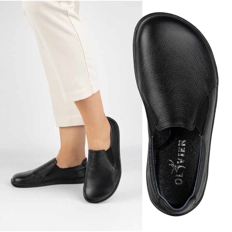 Olivier Las mujeres minimalistas minimalistas de las mujeres descalzo 1308 Pol Black negro 1