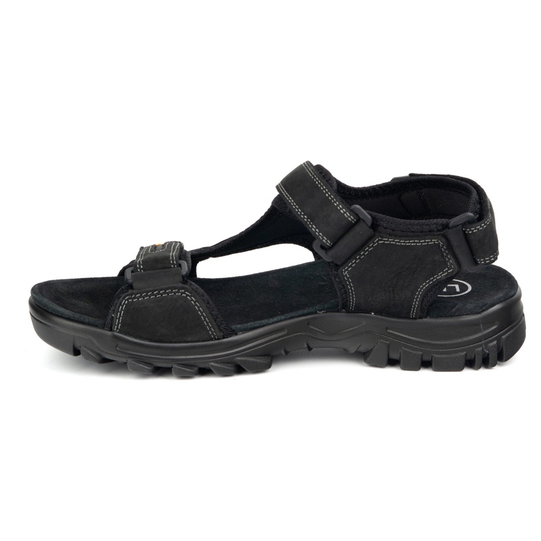 Filippo Sandalias de cuero negro MS7038 2