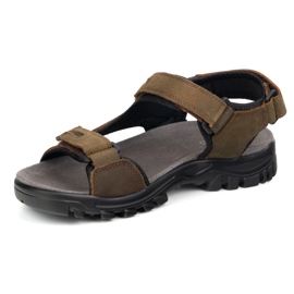 Filippo Sandalias de cuero para hombres MS7038 Brown marrón 3