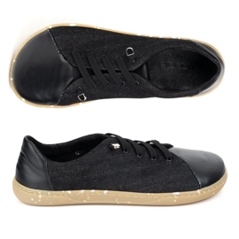 WASAK Zapatos descalzos de mujer cuero minimalista 0771W jeans negros 13