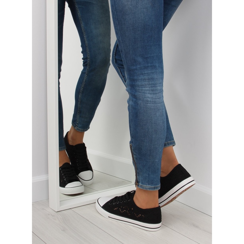 Deportivas negras de cordones para mujer NB89P Black negro 1 Deportivas negras de cordones para mujer NB89P Black negro 1