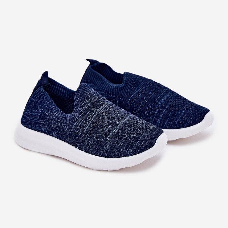 Zapatos deportivos azul marino insertados para niños 1 Zapatos deportivos azul marino insertados para niños 1