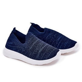 Zapatos deportivos azul marino insertados para niños 5