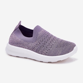 Zapatos deportivos violetas insertados para niños 5