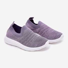 Zapatos deportivos violetas insertados para niños 1 Zapatos deportivos violetas insertados para niños 1