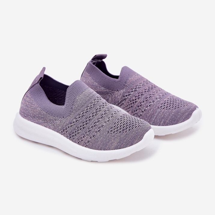 Zapatos deportivos violetas insertados para niños 1
