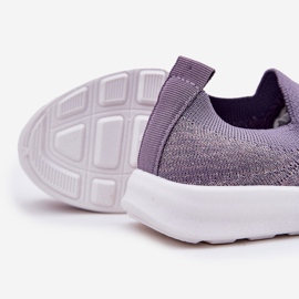 Zapatos deportivos violetas insertados para niños 2 Zapatos deportivos violetas insertados para niños 2