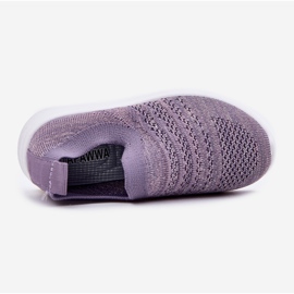 Zapatos deportivos violetas insertados para niños 4