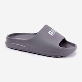 Big Star Zapatillas de espuma masculina con la gran estrella RR174A013 logotipo gris 6