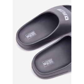 Big Star Zapatillas de espuma masculina con la gran estrella RR174A013 logotipo gris 4