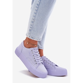 Zapatillas de deporte de material para mujeres Big Star RR274406 Purple violeta 1