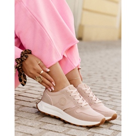 Zapatillas de deporte femeninas en la plataforma Big Star RR2744489 Hi-Polish Pink System rosado 4