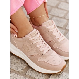 Zapatillas de deporte femeninas en la plataforma Big Star RR2744489 Hi-Polish Pink System rosado 5