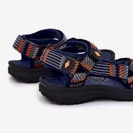 Sandalias para niños Lee Cooper LCW-25-34-3571K azul marino 4