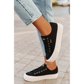 Zapatillas para mujeres con encaje lee cooper lcw-25-31-3439l negro 3