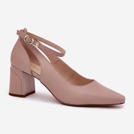 Bombas de cuero en la publicación Maciejka K6816-04 beige 4