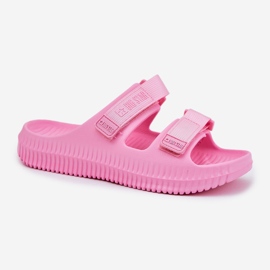Flip de espuma para mujeres con Big Star RR274A528 Pink Velcro rosado 6