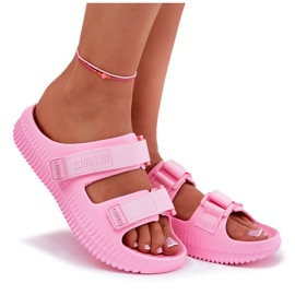 Flip de espuma para mujeres con Big Star RR274A528 Pink Velcro rosado 9