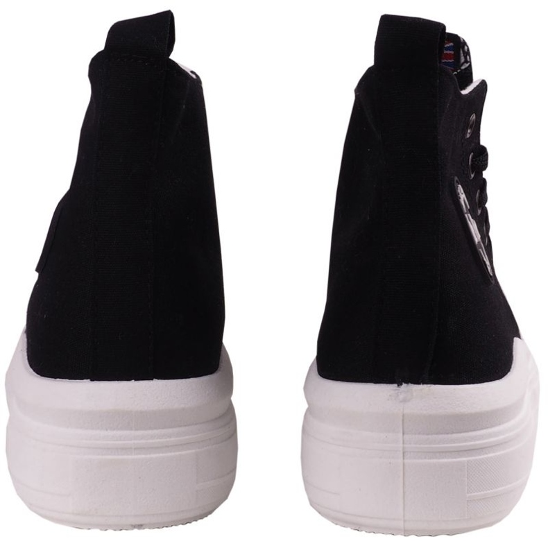 Zapatillas de deporte altas femeninas en la plataforma negra Lee Cooper LCW-23-44-1629LA negro 3 Zapatillas de deporte altas femeninas en la plataforma negra Lee Cooper LCW-23-44-1629LA negro 3