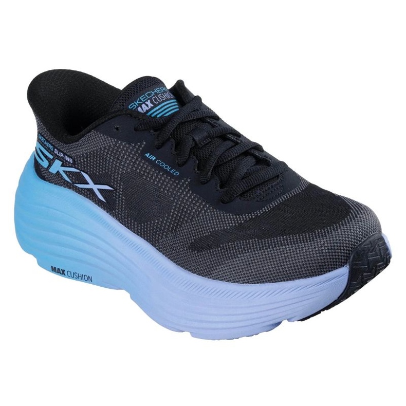 Skechers Slip-Inss Max amortiguación de esfuerzo Hallandale 129473-BKBL negro 1