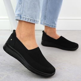 Zapatos deportivos femeninos negros Vinceza 87719 5