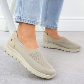 Vinceza Zapatos deportivos femeninos beige vincza 87719 5