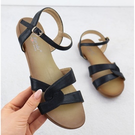S.Barski Sandalias de mujeres Czarne S. Barski KV51-022 negro 1