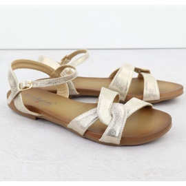 S.Barski Sandalias de mujeres Złote S. Barski KV51-022 dorado 2