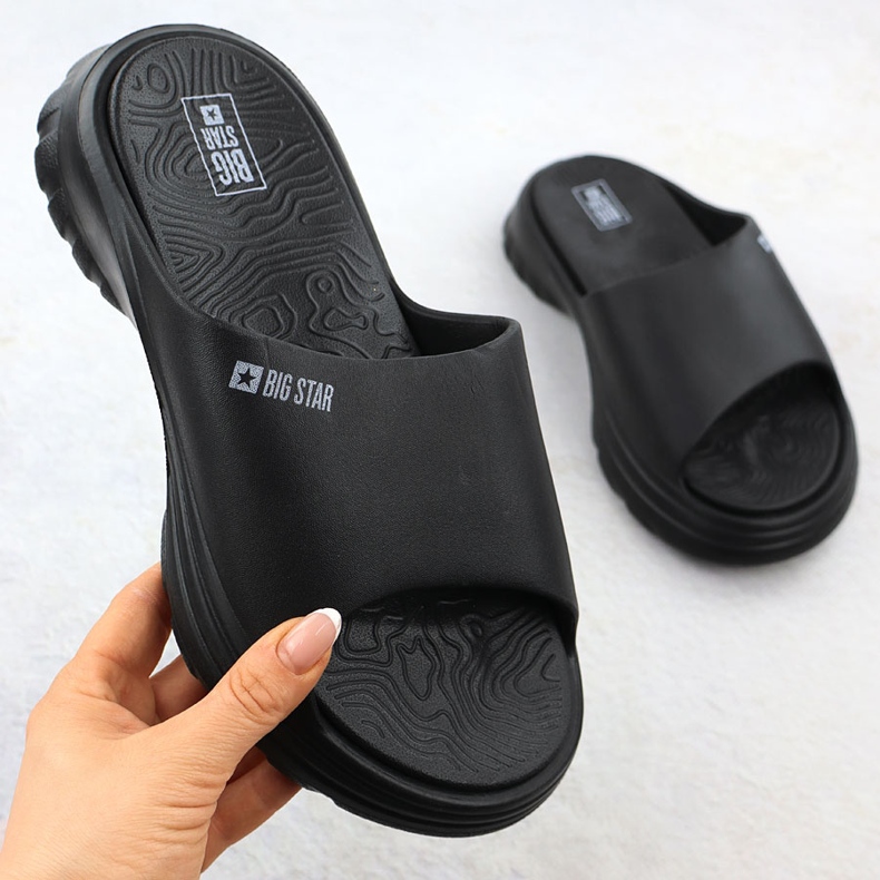 Sports Kapki femenino en una suela gruesa Big Star RR274A577 negro 1