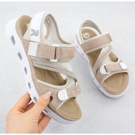 Sandalias deportivas sucias Rieker 64064-31 rosado 1