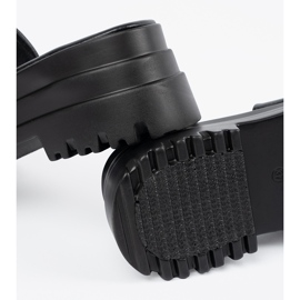 Seastar Pantuflas plataforma negras negro 1