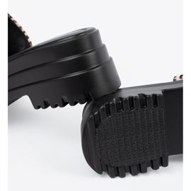 Seastar Zapatillas en una plataforma de leopardo marrón 1
