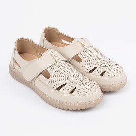 Seastar Zapatos de trabajo de trabajo para mujeres con beige 3