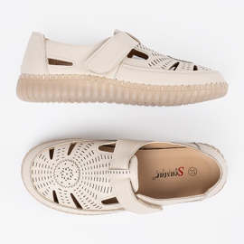 Seastar Zapatos de trabajo de trabajo para mujeres con beige 5