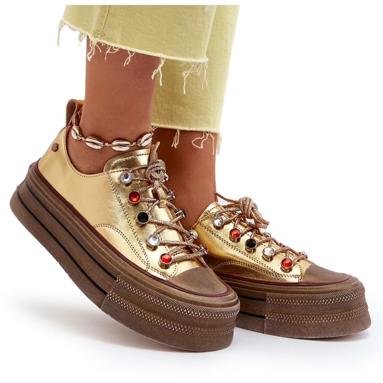 Zapatillas Mujer Plataforma GOE NN2N4055 Dorado 6