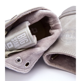 Big Star Sneakers femeninas de alto aislamiento EE274114 gris 1