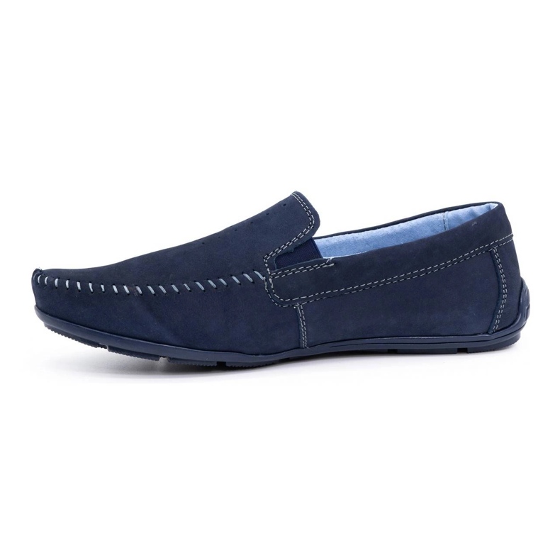 Olivier Mocasines hombre piel 937MA azul marino 1