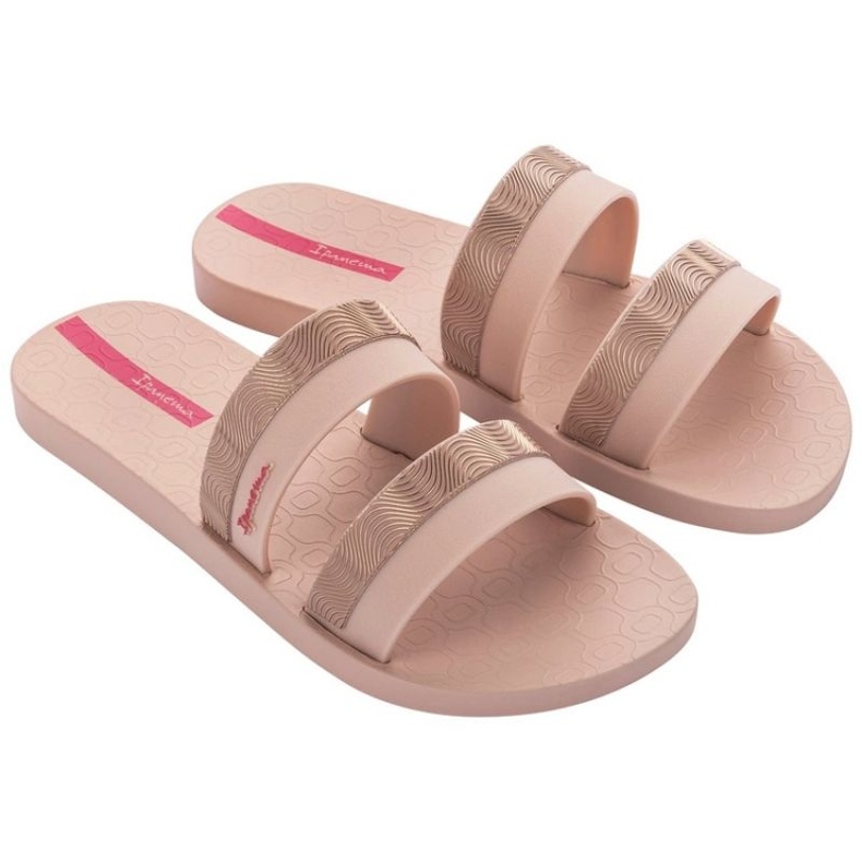 Diapositiva de malla ipanema 83649 bb780 chanclas rosado 1