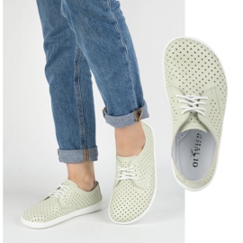 Olivier Fiesta de las mujeres Barefoot Minimalista Openwork 1288 Pol Green verde 1