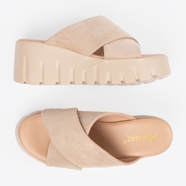 Seastar Sandalias cuña mujer ante beige 1