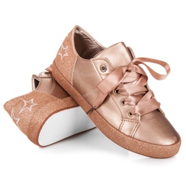 L&H Zapatillas atadas con una cinta rosado 3
