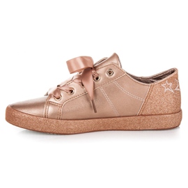 L&H Zapatillas atadas con una cinta rosado 4
